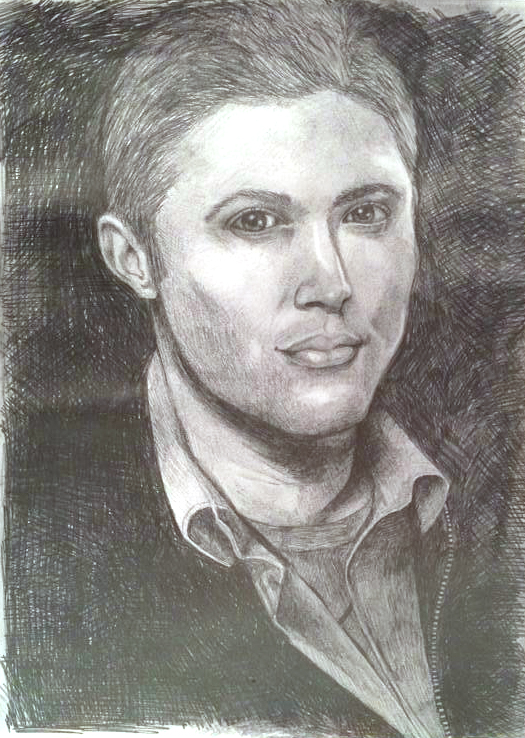 Dean Winchester as portrayed by Jenson Ackles from the tv show Supernatural