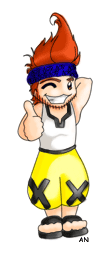 A commisioned portrait of Wakka from Final Fanatsy X chibi style